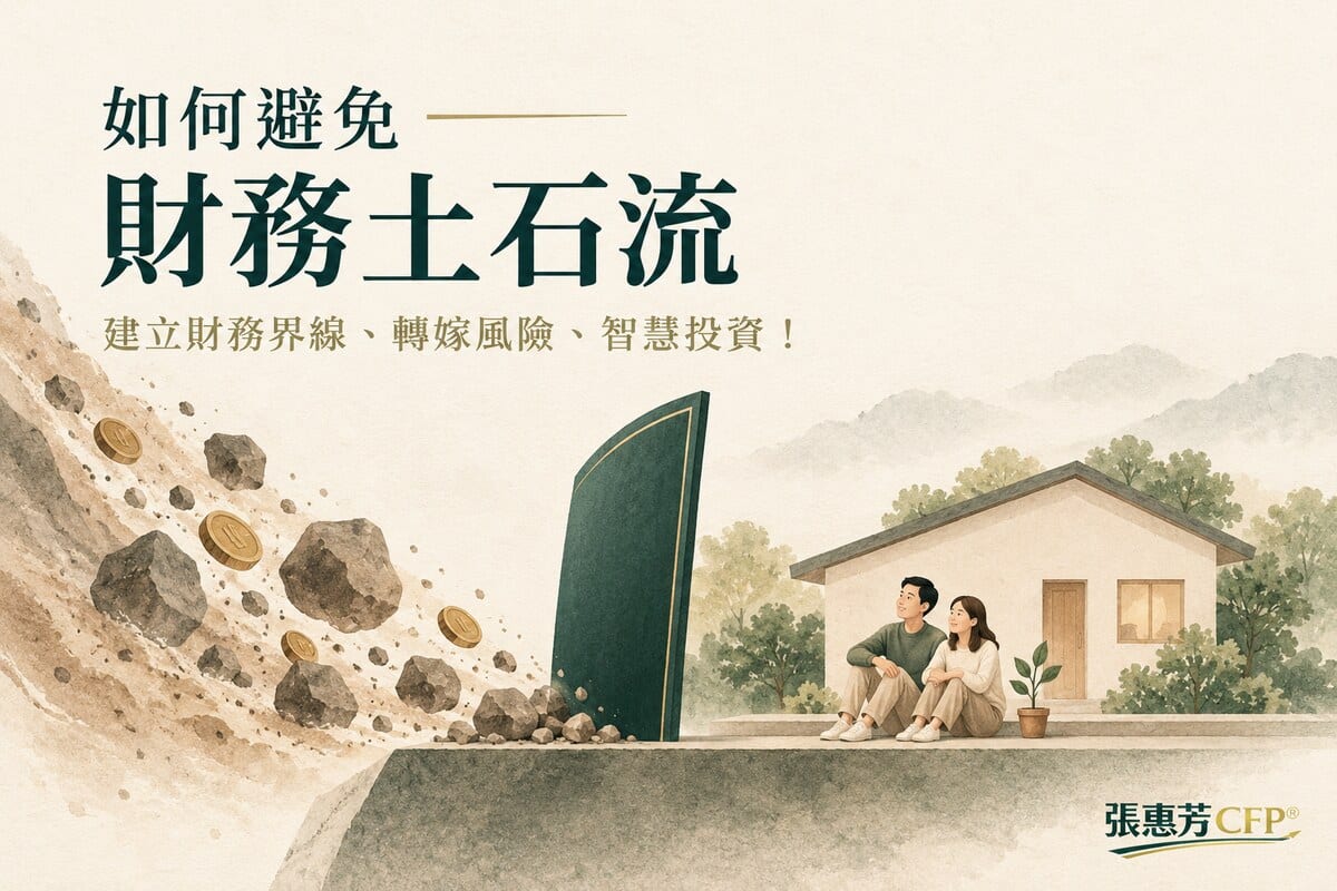 如何避免財務土石流：建立財務界線、轉嫁風險、智慧投資！
