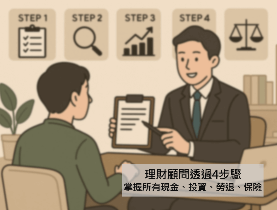 你身價多少？理財顧問透過4步驟，掌握所有現金、投資、勞退、保險！