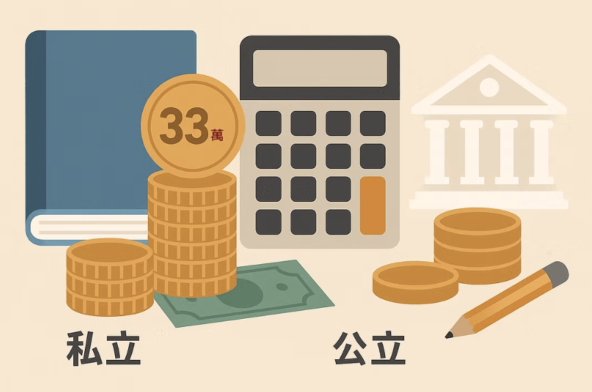 私立中學學雜費33萬！私立、公立學校，「教育費用」差多少？