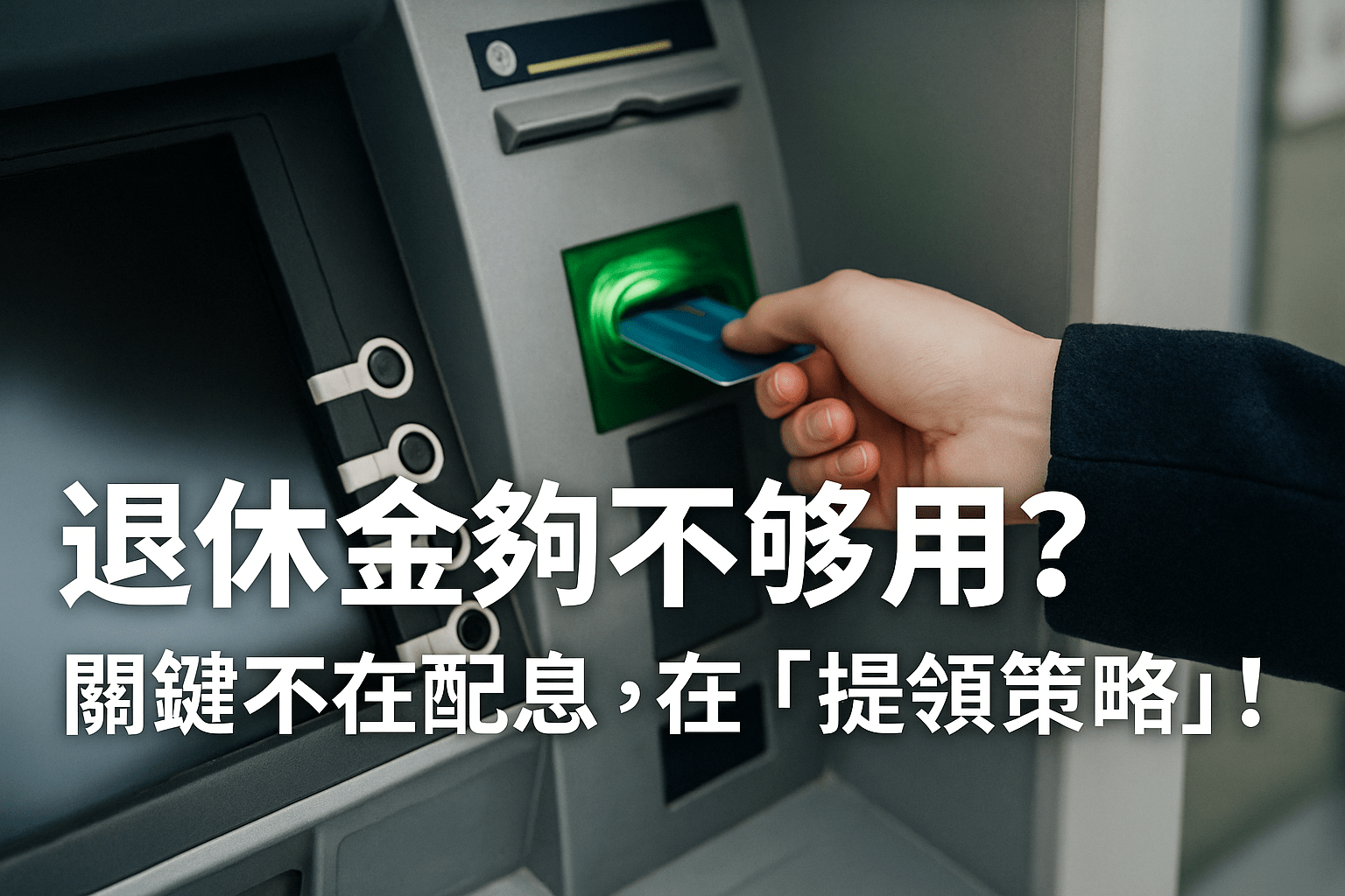 退休金夠不夠？關鍵不在配息，而在「提領策略」!